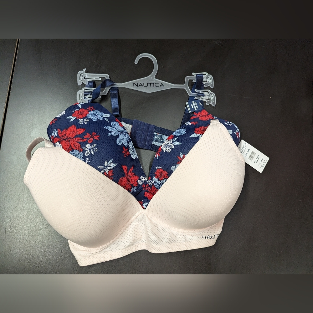 2 Nautica Bras, NWT 38D
